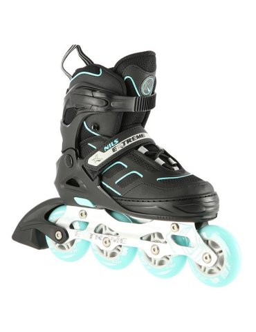 NA14174 A BLACK-MINT SIZE S (31-34)  IN-LINE SKATES NILS EXTREME