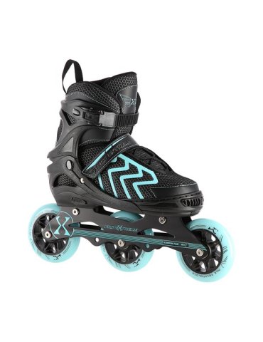 NA19318 BLACK-TURQUOISE SIZE M (35-38) IN-LINE SKATES NILS EXTREME