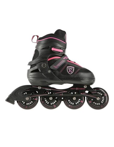 Patines In-line NILS EXTREME NEGRO-ROSA (31-34) | Cómodos Y Seguros, Deslizamiento Óptimo