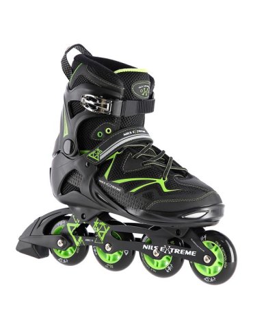 NA9022 BLACK/GREEN SIZE 38 IN-LINE SKATES NILS EXTREME 