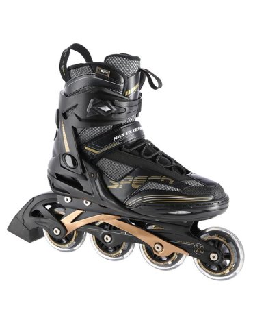 NA2150 BLACK-GOLD SIZE 37 IN-LINE SKATES NILS EXTREME