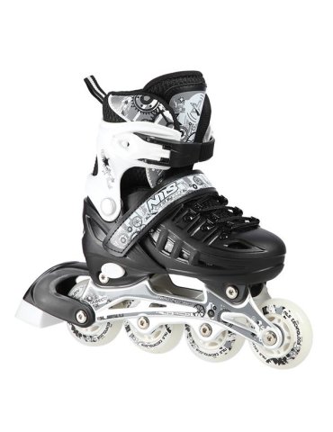 Patines Ajustables 4 en 1 NILS EXTREME PURE BLACK