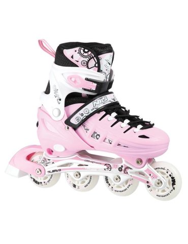 Nils Extreme Pink Ice Cream 4 em 1 Patins ajustáveis