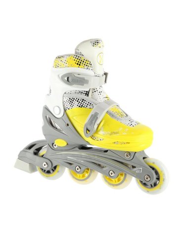 Patins ajustáveis 4 em 1 - Quad Line Ice Nils Extreme Yellow