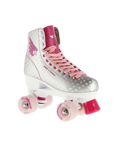 Patins à 4 roues Nils Extreme pour filles - Patins roses pour débutants