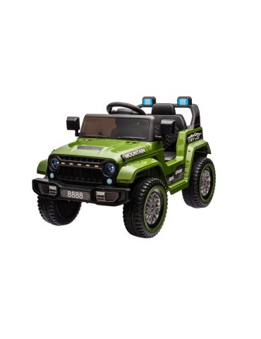 Off Road MOUNTAIN 12V – Coche Infantil Todoterreno con Suspensión y Luces LED