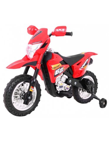 Moto Cross 6V . Moto avec rouleaux pour enfants