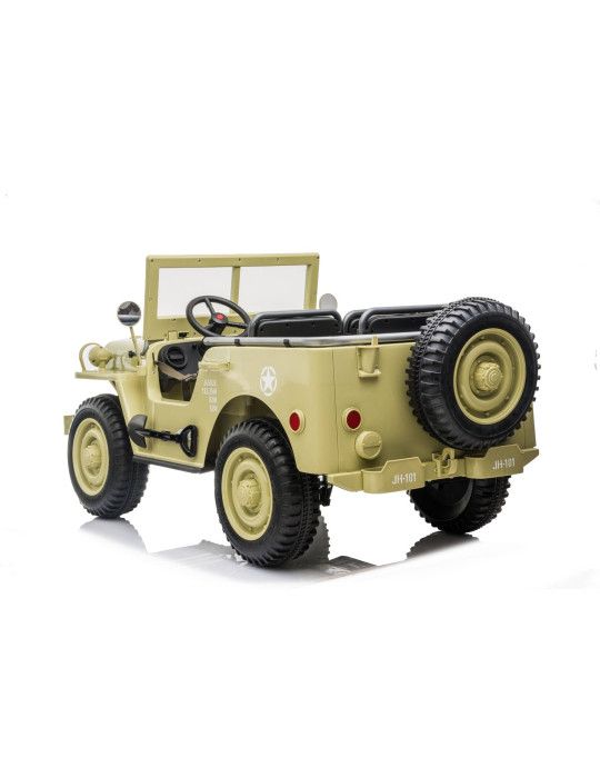 Electric Off-Road Vehicle for Kids ARMY of the USA 12V – Three Seats, 4x4 Off-road - Patilandia 