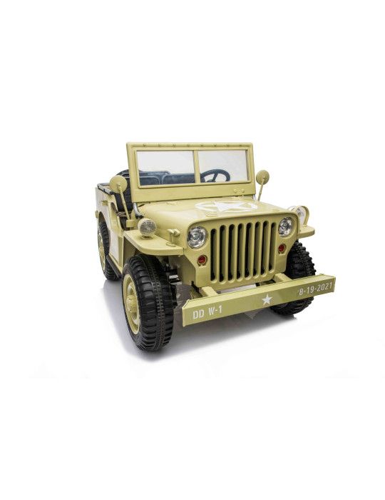 Electric Off-Road Vehicle for Kids ARMY of the USA 12V – Three Seats, 4x4 Off-road - Patilandia 