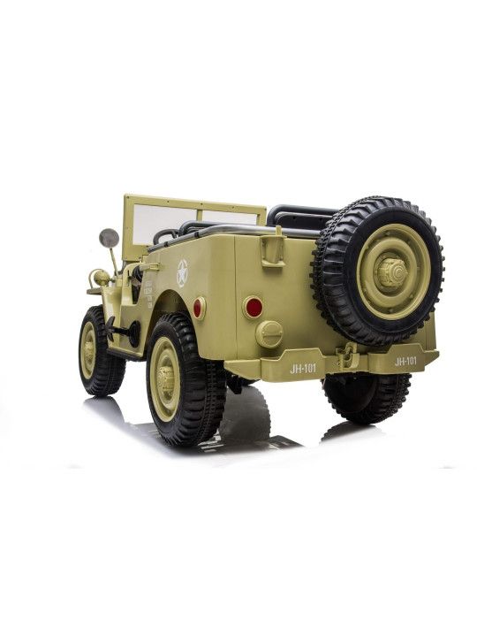 Electric Off-Road Vehicle for Kids ARMY of the USA 12V – Three Seats, 4x4 Off-road - Patilandia 