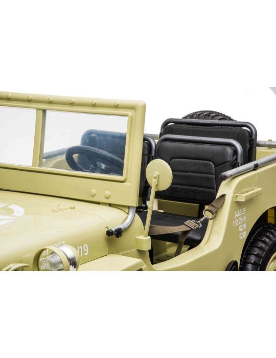 Veicolo Fuoristrada Elettrico per Bambini ARMY degli USA 12V – Tre Sedili, 4x4 VEICOLO FUORISTRADA PER BAMBINI - Patilandia 