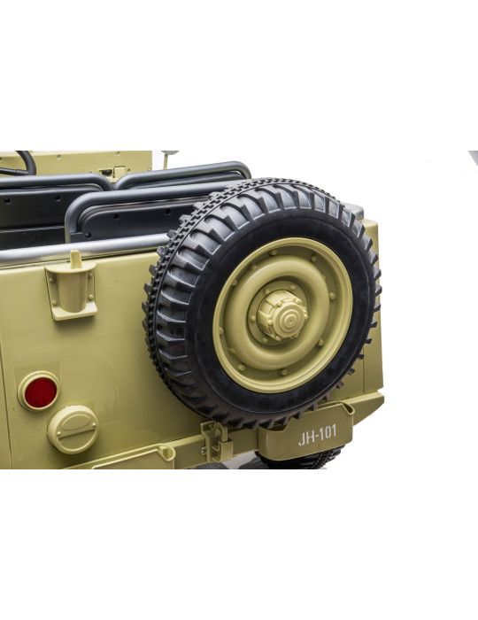 Veicolo Fuoristrada Elettrico per Bambini ARMY degli USA 12V – Tre Sedili, 4x4 VEICOLO FUORISTRADA PER BAMBINI - Patilandia 