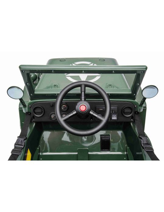 Auto elettrica per bambini U.S ARMY 1 POSTO 12V VEICOLO FUORISTRADA PER BAMBINI - Patilandia 