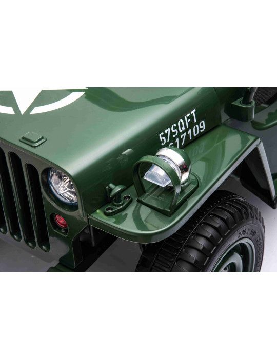 Voiture électrique pour enfants U.S. ARMY 1 PLAZA 12V Off-road - Patilandia 