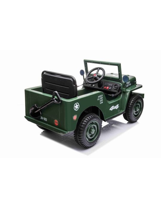 Auto elettrica per bambini U.S ARMY 1 POSTO 12V VEICOLO FUORISTRADA PER BAMBINI - Patilandia 