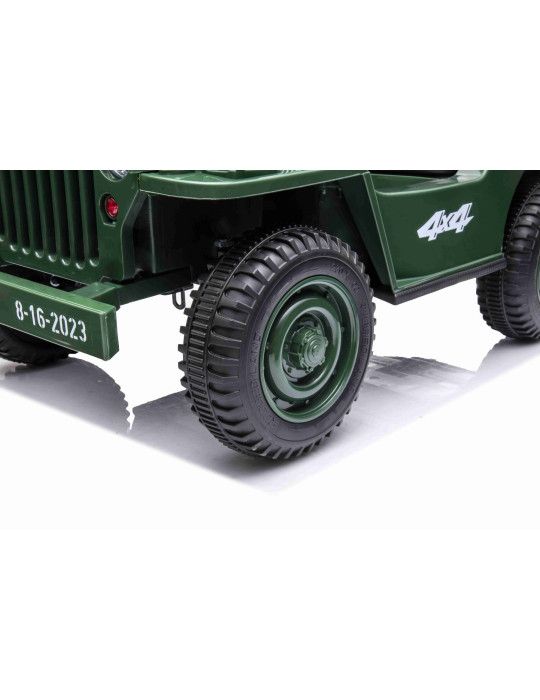 Auto elettrica per bambini U.S ARMY 1 POSTO 12V VEICOLO FUORISTRADA PER BAMBINI - Patilandia 