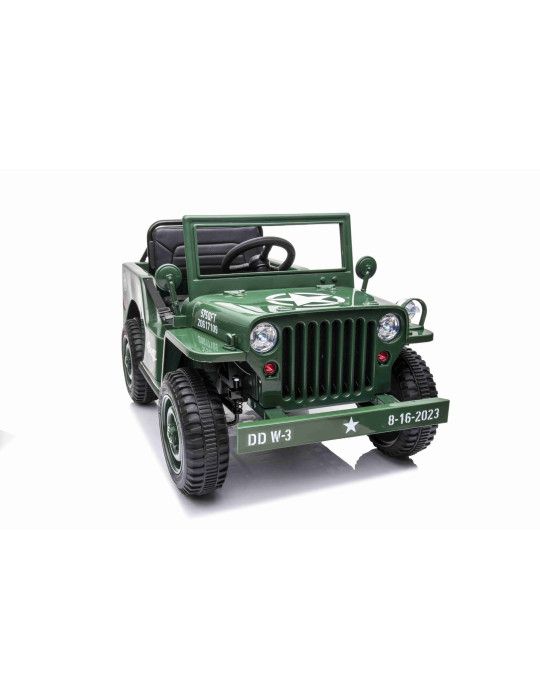 Auto elettrica per bambini U.S ARMY 1 POSTO 12V VEICOLO FUORISTRADA PER BAMBINI - Patilandia 