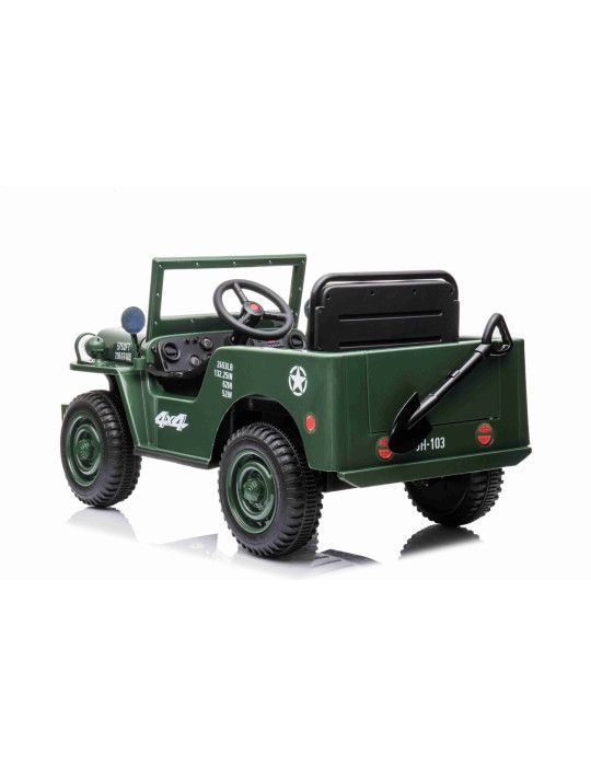 Auto elettrica per bambini U.S ARMY 1 POSTO 12V VEICOLO FUORISTRADA PER BAMBINI - Patilandia 