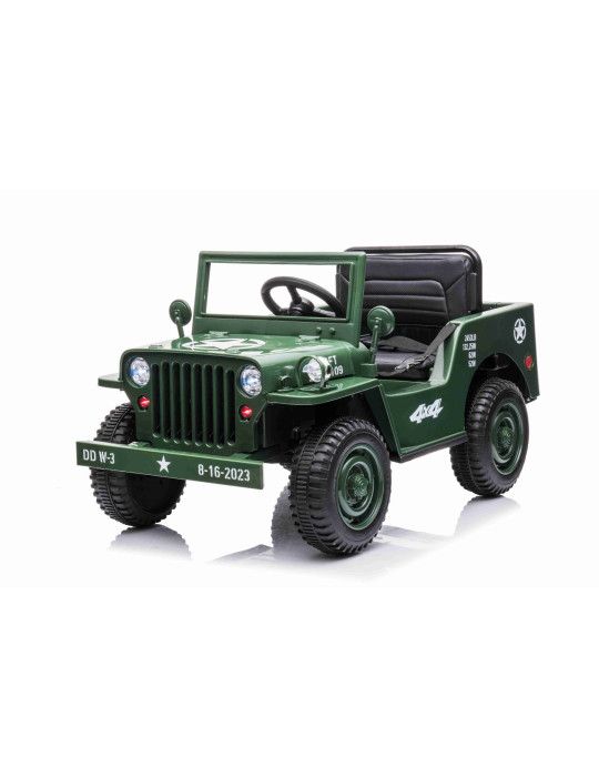 Auto elettrica per bambini U.S ARMY 1 POSTO 12V VEICOLO FUORISTRADA PER BAMBINI - Patilandia 