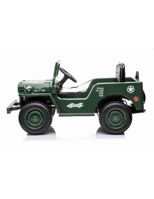 Auto elettrica per bambini U.S ARMY 1 POSTO 12V VEICOLO FUORISTRADA PER BAMBINI - Patilandia 