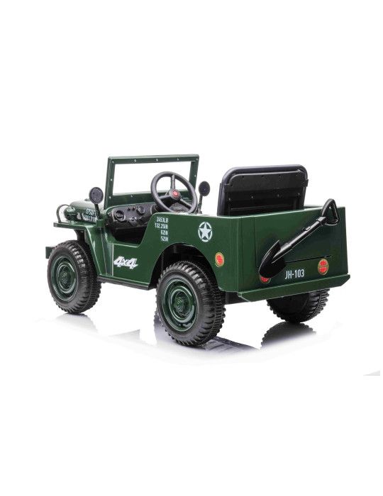 Auto elettrica per bambini U.S ARMY 1 POSTO 12V VEICOLO FUORISTRADA PER BAMBINI - Patilandia 