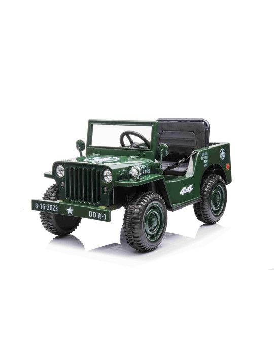 Auto elettrica per bambini U.S ARMY 1 POSTO 12V VEICOLO FUORISTRADA PER BAMBINI - Patilandia 