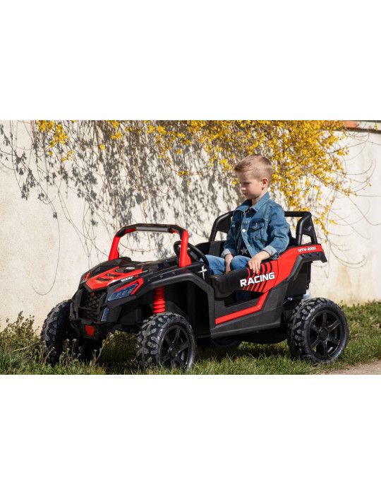 Auto elettrica per bambini UTV XXL 24V ruote gonfiabili Biplaza Realist