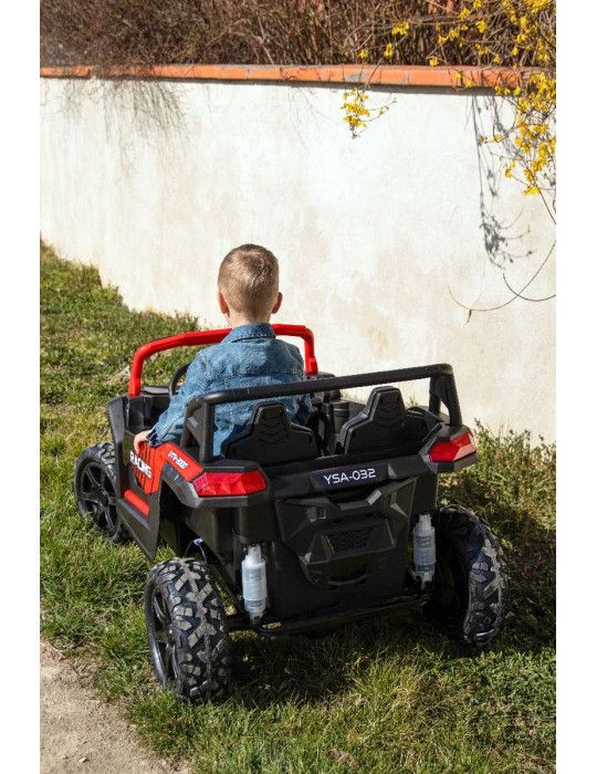 Auto elettrica per bambini UTV XXL 24V ruote gonfiabili Biplaza Realist