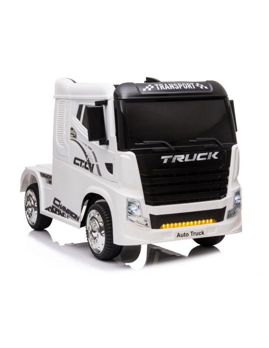 CAMIÓN ELÉCTRICO INFANTIL TRUCK CON REMOLQUE CONTENEDOR 12V COCHES ELÉCTRICOS INFANTILES - Patilandia 