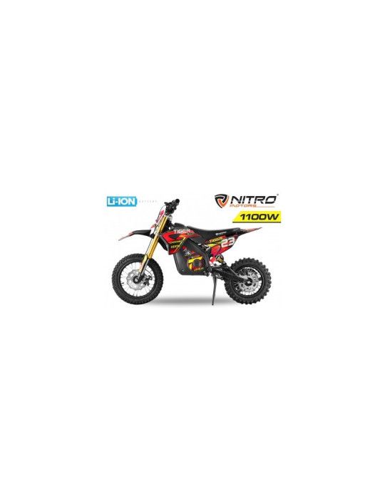 Motocross eléctrica infantil Eco TIGER DELUXE 1100w 36v 10AH LITIO MOTOS ELÉCTRICAS INFANTILES - Patilandia 