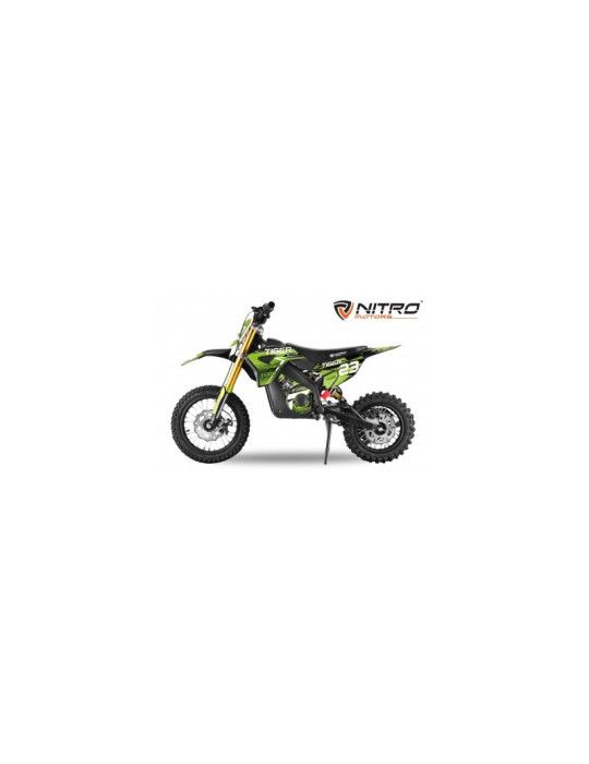 Eco TIGER DELUXE motocross elétrico infantil 1100w 36v 10AH LITIO MOTOS ELÉTRICAS PARA CRIANÇAS - Patilandia 