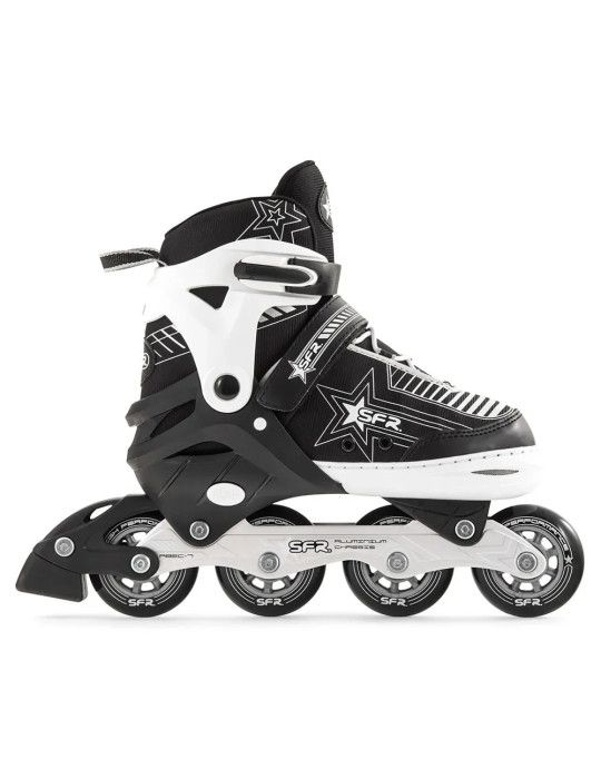 LES ROLLERS DE PRESSE RÉGLABLE BLEU PATINS À ROUES ALIGNÉES - Patilandia 