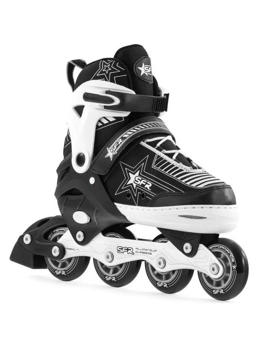 LES ROLLERS DE PRESSE RÉGLABLE BLEU PATINS À ROUES ALIGNÉES - Patilandia 