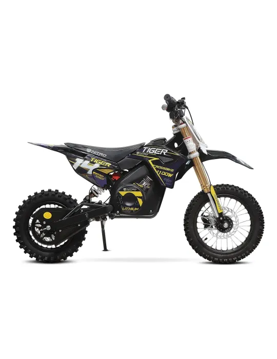 Electric children's motocross Eco TIGER DELUXE 1100w 36v 10AH LITIUM ELECTRIC MOTORCYCLE FOR CHILDREN - Patilandia 