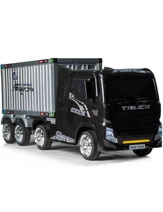 CAMION ÉLECTRIQUE POUR ENFANTS AVEC REMORQUE CONTENEUR 12V VOITURES ÉLECTRIQUES POUR ENFANTS - Patilandia 