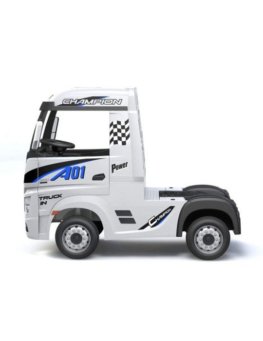 CAMION ELETTRICO PER BAMBINI Mercedes Actros 12V 2.4G 4X4 AUTOMOBILI PER MESTIERE - Patilandia 