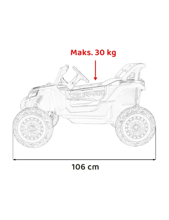 Defend ATV Infantil Quad Elétrico - 4x35W, 12V, Suspensão e Controle Remoto archivo - Patilandia 