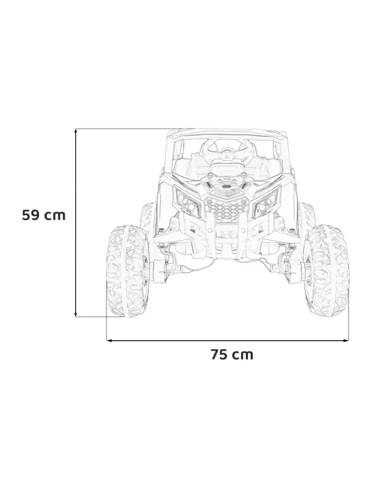 Quad Eléctrico Infantil ATV Defend - 4x35W, 12V, Suspensión y Control Remoto archivo - Patilandia 