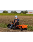 Tractor Eléctrico Infantil FARMER 6V – Cucharón, Remolque, LED