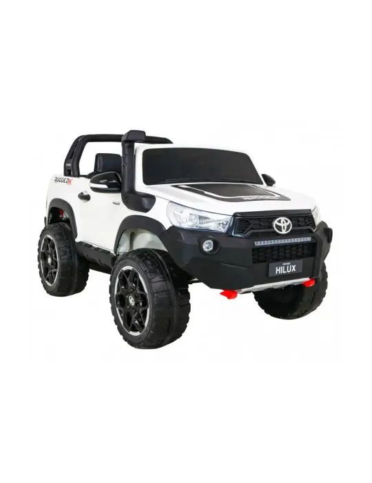 Carro elétrico infantil Toyota Hilux 12V – dois lugares, 4x4, LED |Patilândia