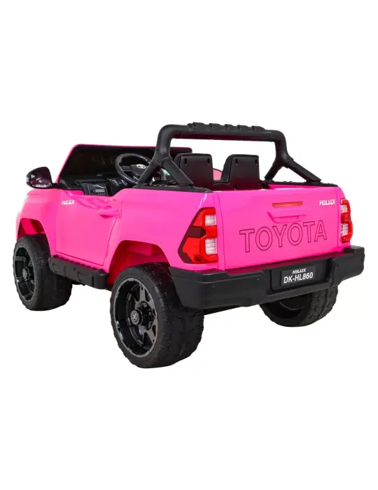 SUV per bambini Toyota Hilux 24V Rosso – Monoposto, 4x4, LED VEICOLO FUORISTRADA PER BAMBINI - Patilandia 