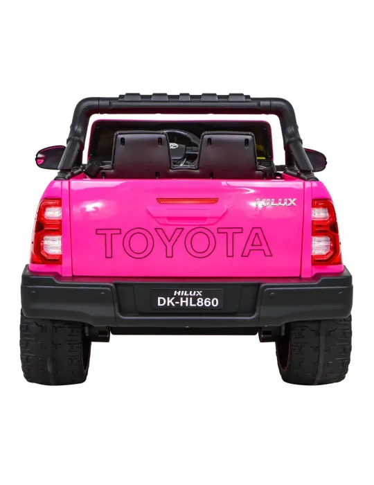 SUV infantil Toyota Hilux 24V Vermelho – Monolugar, 4x4, LED Todo-o-terreno - Patilandia 