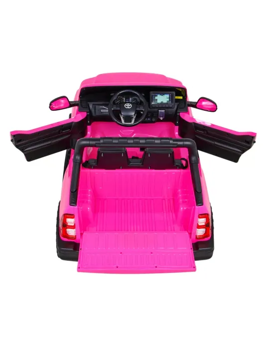 SUV infantil Toyota Hilux 24V Vermelho – Monolugar, 4x4, LED Todo-o-terreno - Patilandia 