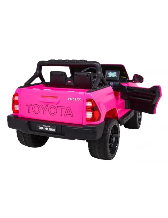 SUV per bambini Toyota Hilux 24V Rosso – Monoposto, 4x4, LED VEICOLO FUORISTRADA PER BAMBINI - Patilandia 