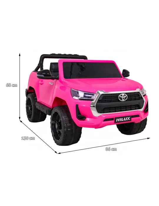 SUV per bambini Toyota Hilux 24V Rosso – Monoposto, 4x4, LED VEICOLO FUORISTRADA PER BAMBINI - Patilandia 