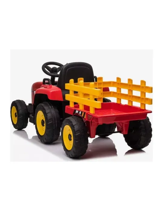 Tractor Eléctrico Infantil con Remolque 12V – Monoplaza, Control Remoto TRACTORES INFANTILES - Patilandia 