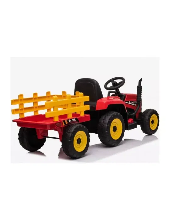 Tractor Eléctrico Infantil con Remolque 12V – Monoplaza, Control Remoto TRACTORES INFANTILES - Patilandia 