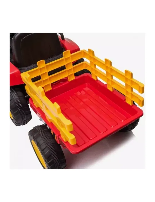 Tracteur électrique pour enfants avec remorque 12V – Monoplace, Télécommande