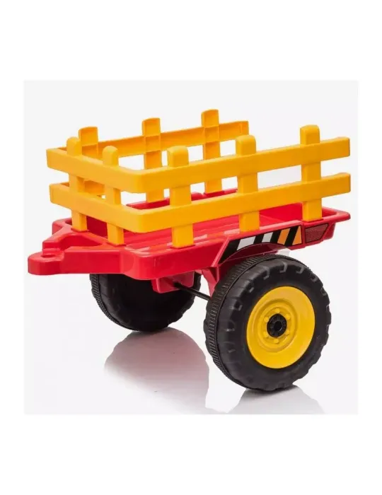 Tractor Eléctrico Infantil con Remolque 12V – Monoplaza, Control Remoto TRACTORES INFANTILES - Patilandia 