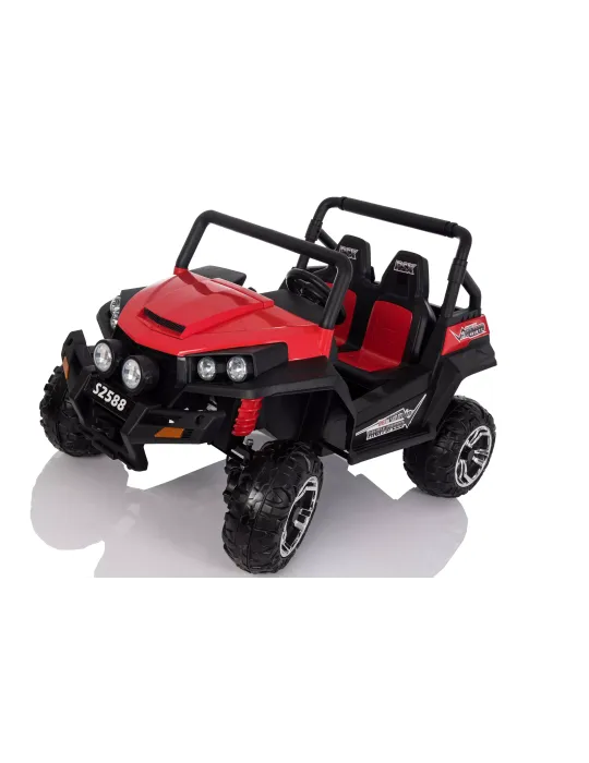 Veículo off-road infantil RSX 12V + dois lugares + rodas 4x4 EVA |Patilândia